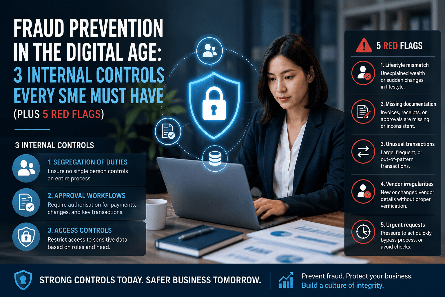 Fraud Prevention in the Digital Age: 3 Internal Controls Every SME Must Have (Plus 5 Red Flags)
